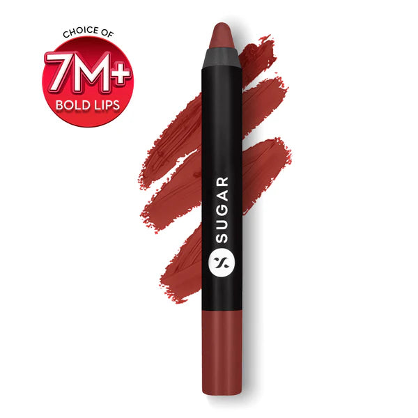 Sugar Matte As Hell Crayon Lipstic   Jackie Brown