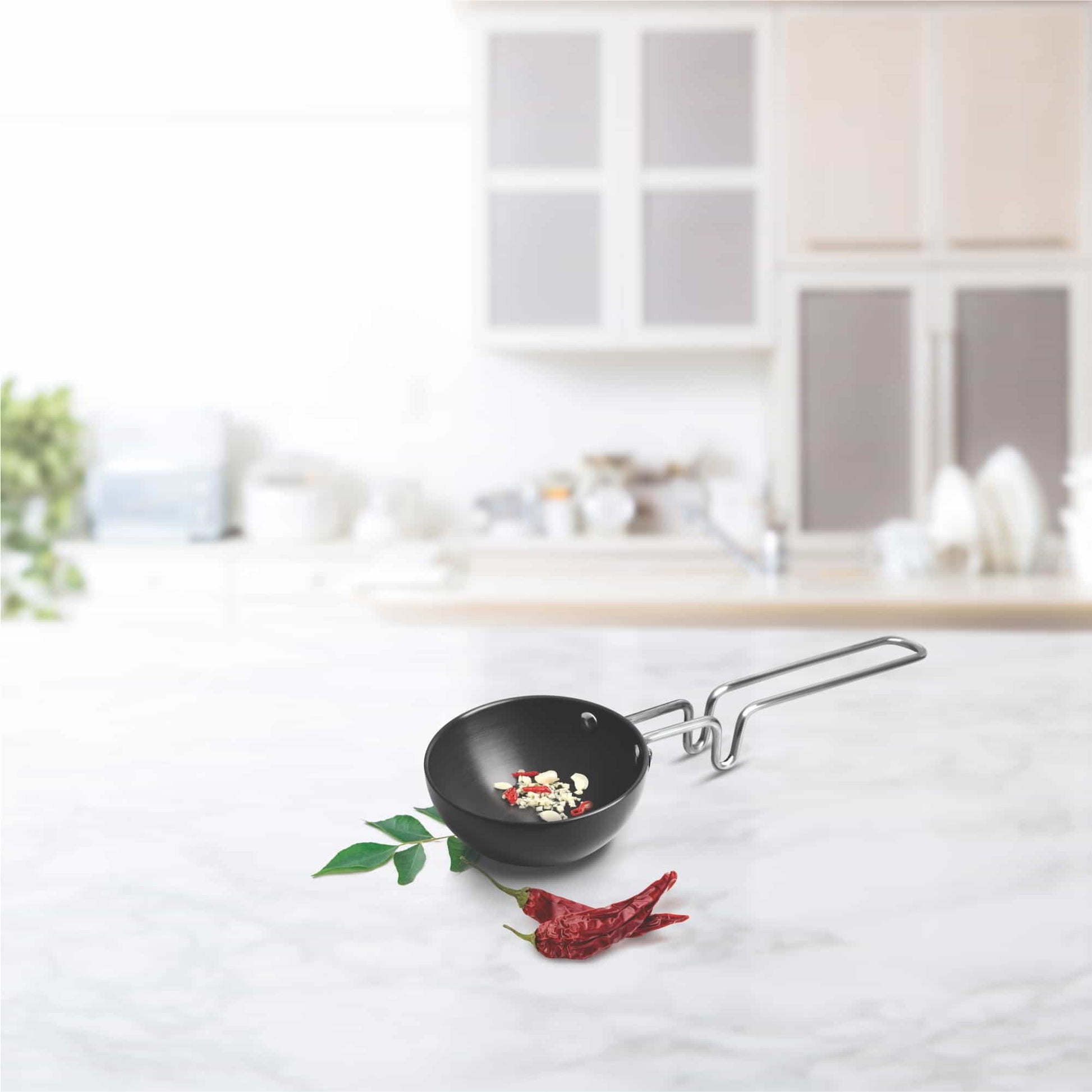 Milton Hard Anodized Tadka Pan Dark Grey