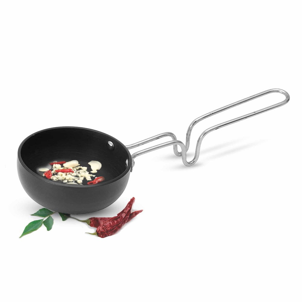 Milton Hard Anodized Tadka Pan Dark Grey