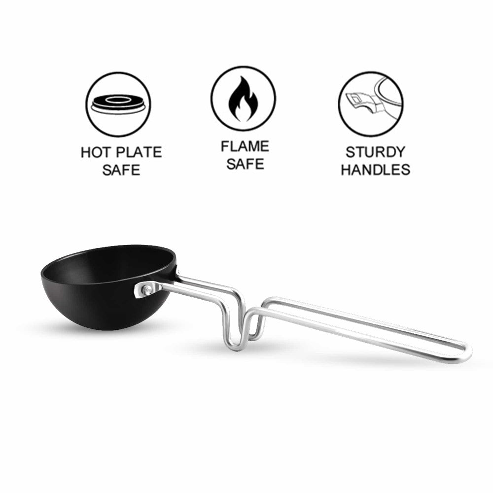 Milton Hard Anodized Tadka Pan Dark Grey