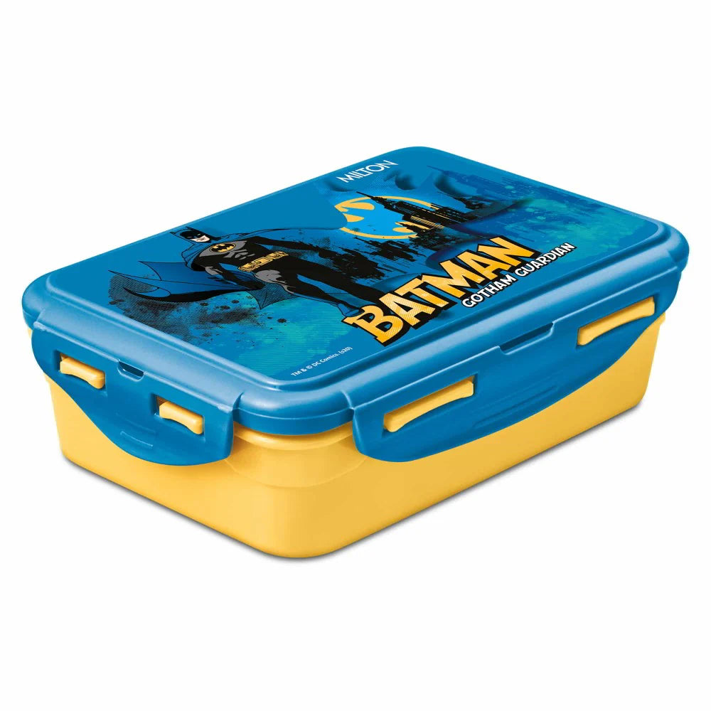 Milton Mini Fun Treat Super Hero Plastic Tiffin Yellow