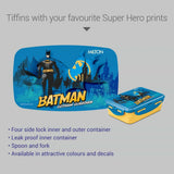 Milton Mini Fun Treat Super Hero Plastic Tiffin Yellow