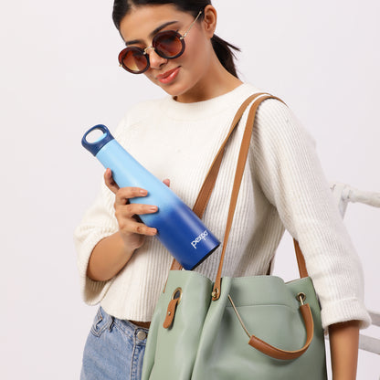Pexpo Morocco Thermo Steel Bottle | Tri-Ply Vacuum Insulated Hot & Cold Flask | For Travel - 600 ML