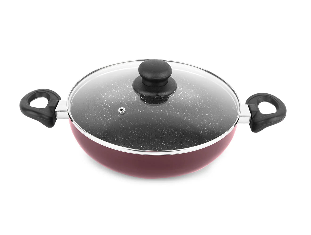 Milton New My Kitchen 2Pc Set,Burgundy 24/28 cm