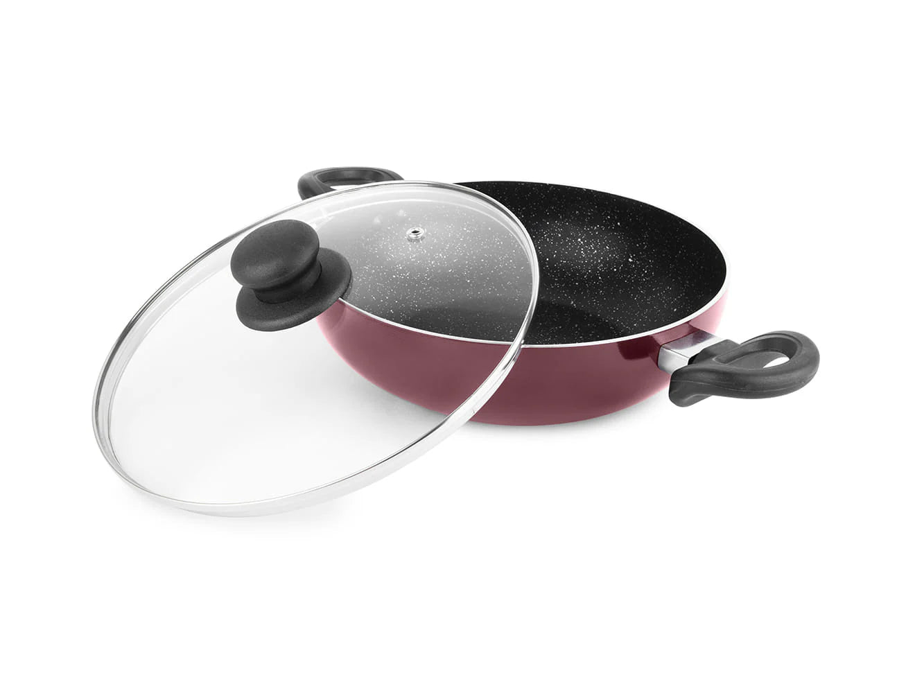 Milton New My Kitchen 2Pc Set,Burgundy 24/28 cm