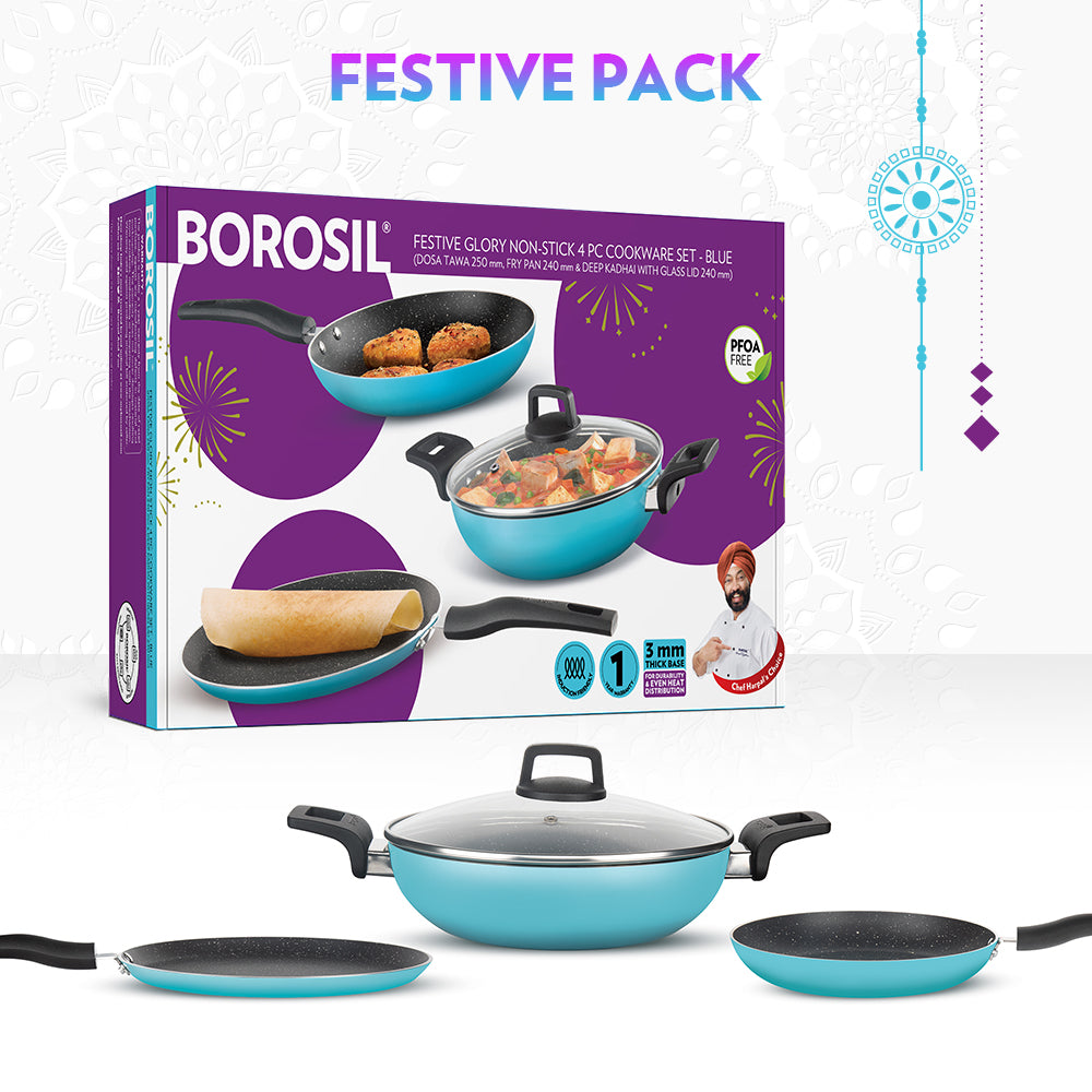 Borosil Festive Glory Cookware Set