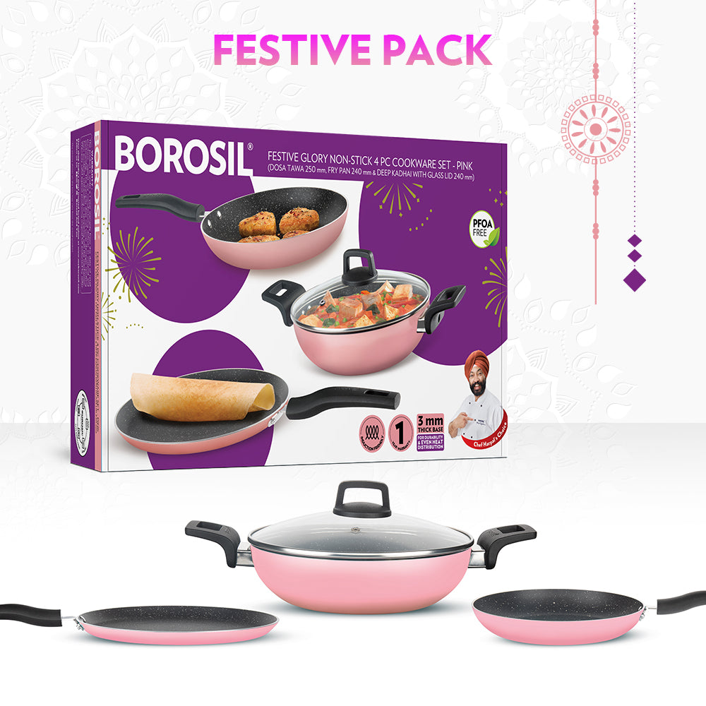 Borosil Festive Glory Cookware Set