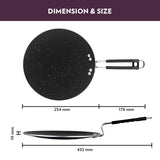 Borosil Granito Nonstick Concave Tawa