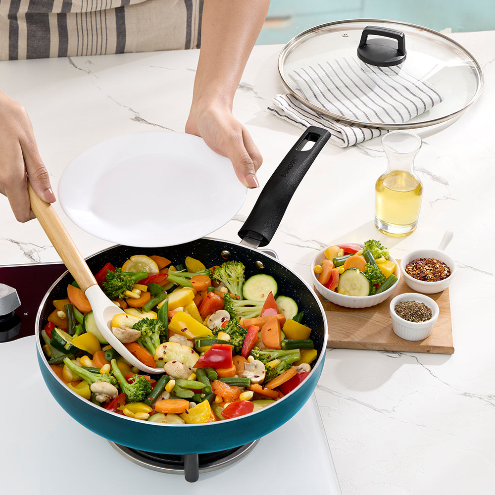 Borosil  Pro Chef Nonstick Deep Pan with Lid