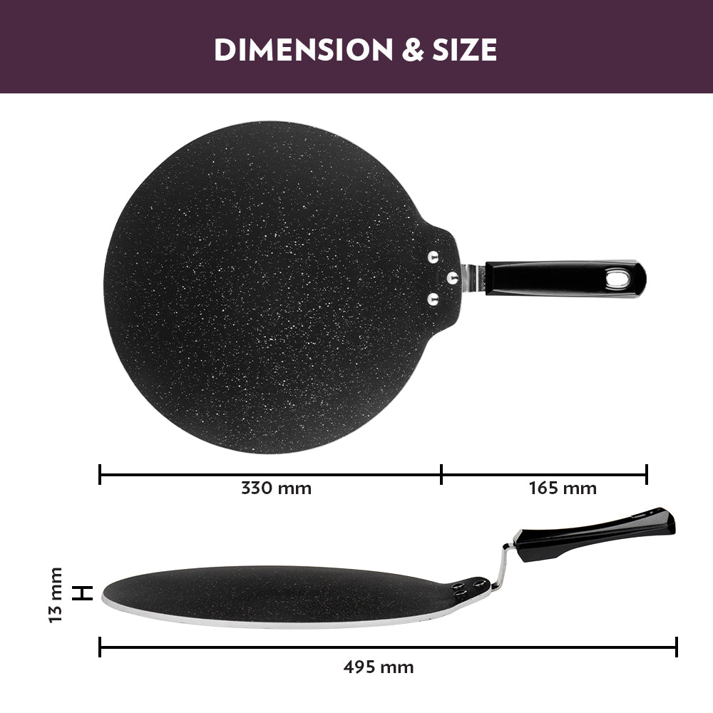 Borosil Granito Nonstick Dosa Tawa 31CM
