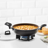 Borosil Granito Nonstick Kadhai with Lid