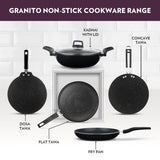 Borosil Granito Nonstick Kadhai with Lid