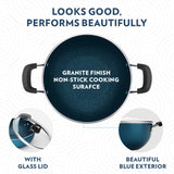 Borosil Pro Chef Nonstick Kadhai with Lid