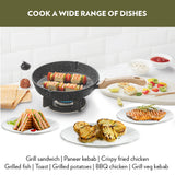 Borosil Vajra Nonstick Round Grill Fry Pan 24CM