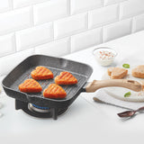 Borosil Vajra Nonstick Square Grill Fry Pan 24CM