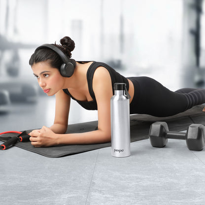 Pexpo Oslo Thermo Steel Bottle | Tri-Ply Vacuum Insulated Hot & Cold Flask | For Daily Use
