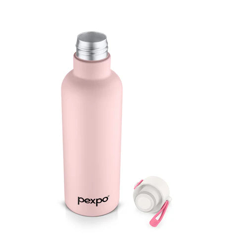 Pexpo Oslo Thermo Steel Bottle | Tri-Ply Vacuum Insulated Hot & Cold Flask | For Daily Use - Pastel Edition