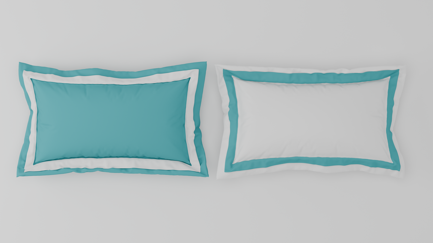 Spaces Solid Aqua Green - Light Green Hygro Cotton King Size Bedsheet - Hygro