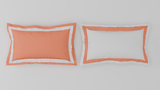 Spaces Solid Coral - Coral Hygro Cotton King Size Bedsheet - Hygro