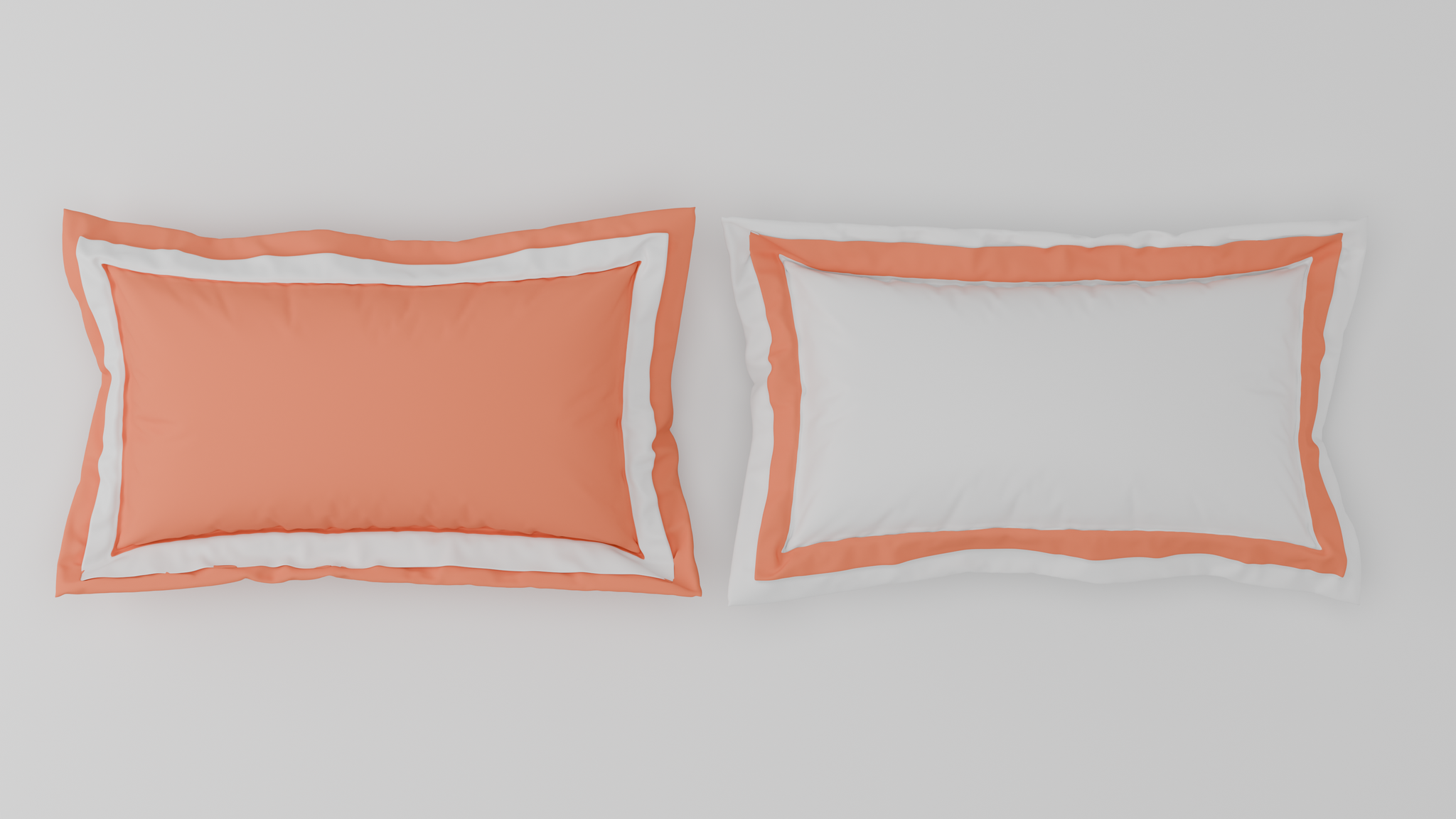 Spaces Solid Coral - Coral Hygro Cotton King Size Bedsheet - Hygro