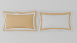 Spaces Solid Champagne Gold - Gold Hygro Cotton King Size Bedsheet - Hygro