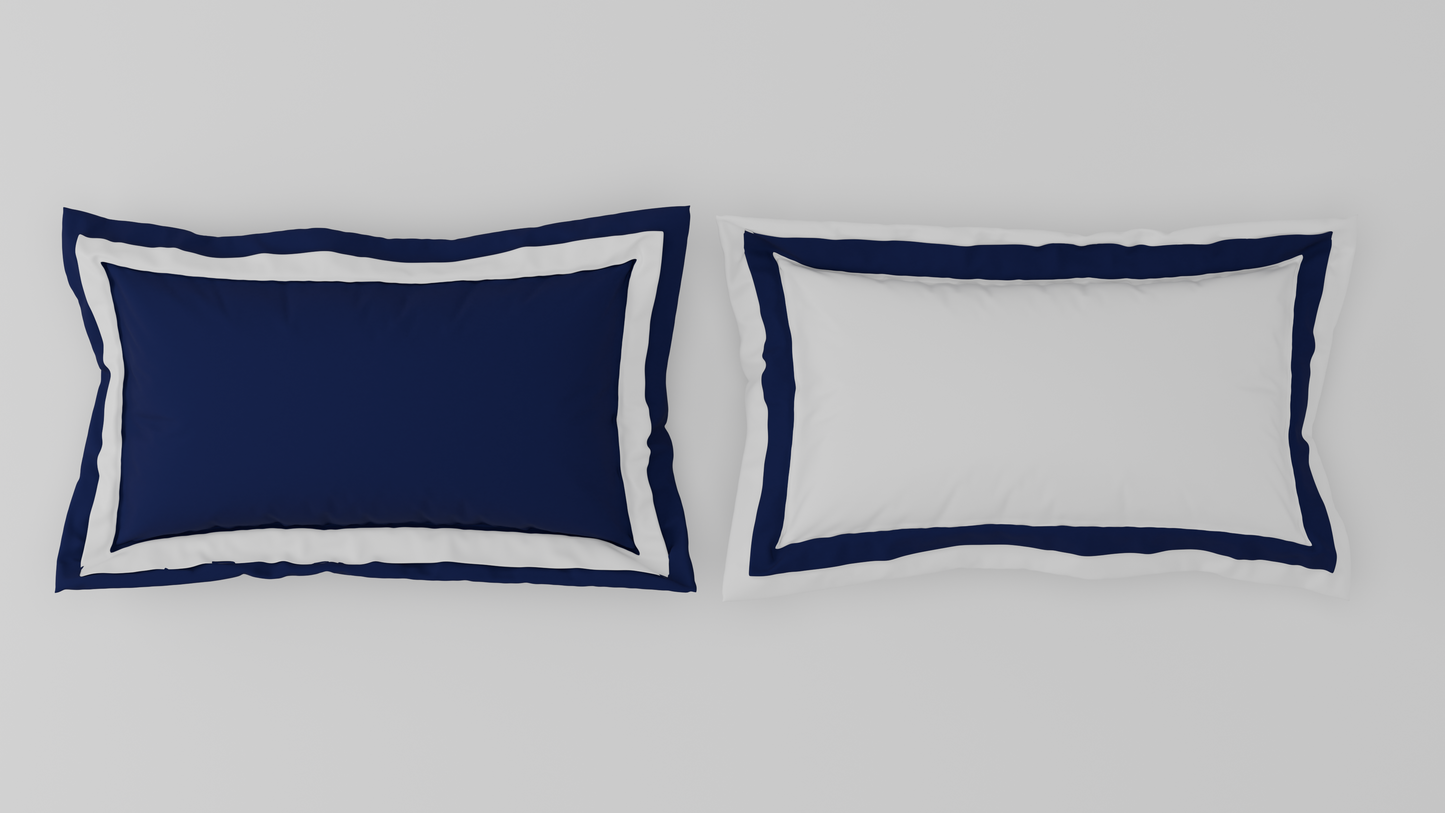Spaces Solid Midnight Blue - Dark Blue Hygro Cotton King Size Bedsheet - Hygro
