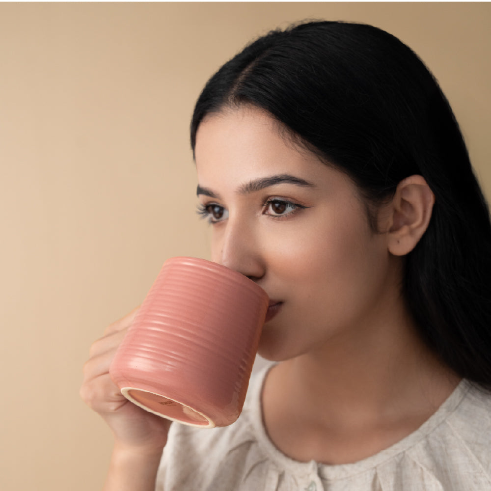 Borosil Bello Porcelia Mug Set of 2, 400ml