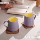 Borosil Bello Porcelia Mug Set of 2, 400ml