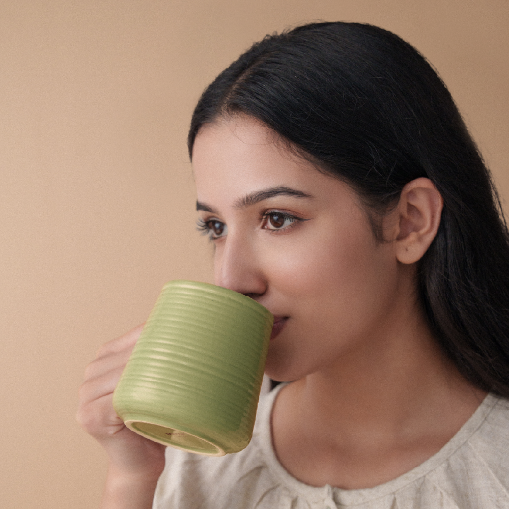 Borosil Bello Porcelia Mug Set of 2, 400ml