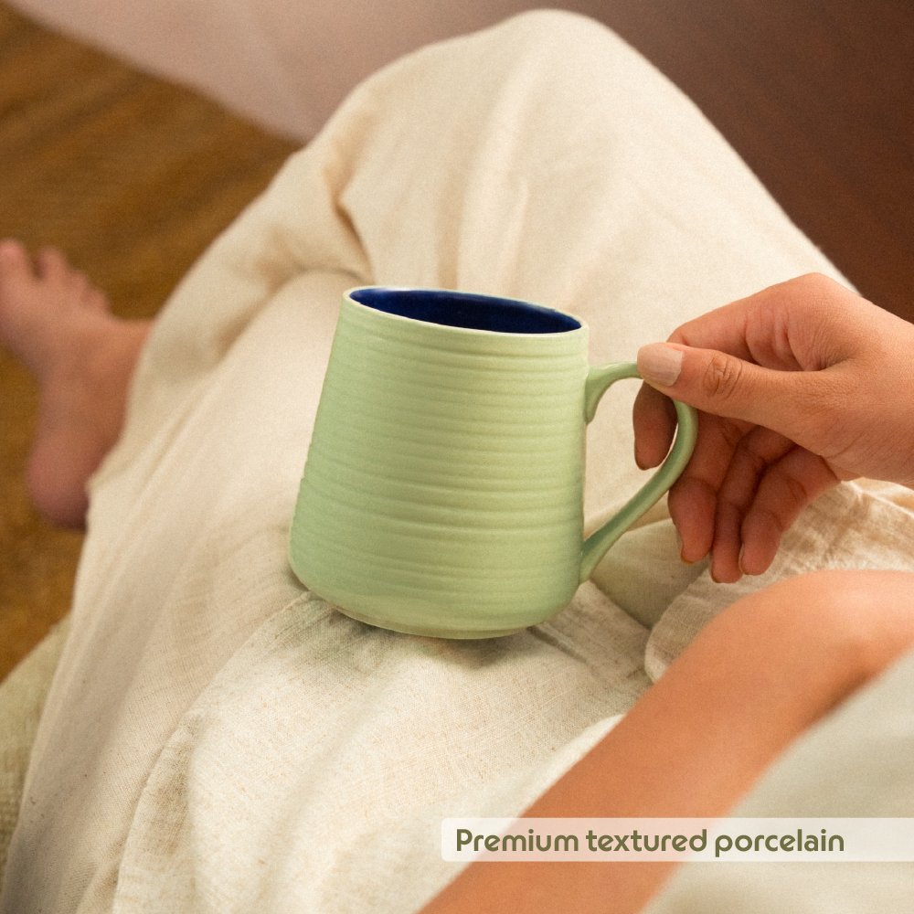 Borosil Bello Porcelia Mug Set of 2, 400ml