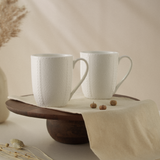 Milton Elva Porcelia Mug, Coal Set of 2, 350ml