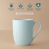 Milton Elva Porcelia Mug, Coal Set of 2, 350ml