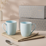Milton Elva Porcelia Mug, Coal Set of 2, 350ml
