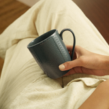 Milton Elva Porcelia Mug, Coal Set of 2, 350ml