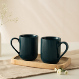 Borosil Flute Porcelia Mug Set of 2, 350ml
