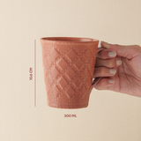 Borosil Velvetto Porcelia Mug Set of 2, 350ml