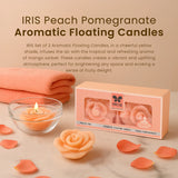 IRIS Peach Pomegranate Aromatic Floating Candles 40GM