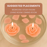 IRIS Peach Pomegranate Aromatic Floating Candles 40GM