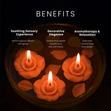 IRIS Peach Pomegranate Aromatic Floating Candles 40GM