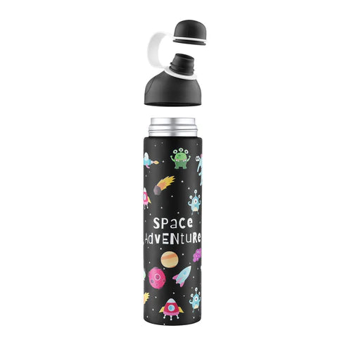 Pexpo Pico Art Stainless Steel Bottle | Tri-Ply Vacuum Insulated Hot & Cold Flask | For Kids 470 ML