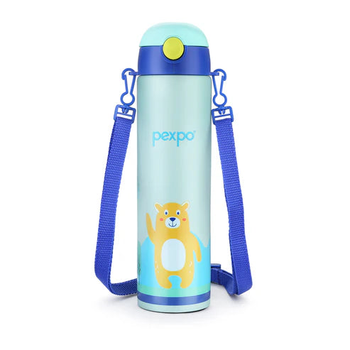 Pexpo Pixy Art Stainless Steel Bottle | Tri-Ply Vacuum Insulated Hot & Cold Flask | For Kids
