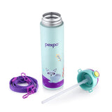 Pexpo Pixy Art Stainless Steel Bottle | Tri-Ply Vacuum Insulated Hot & Cold Flask | For Kids