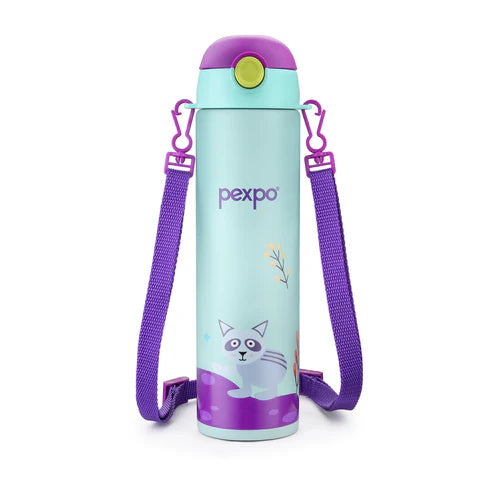 Pexpo Pixy Art Stainless Steel Bottle | Tri-Ply Vacuum Insulated Hot & Cold Flask | For Kids