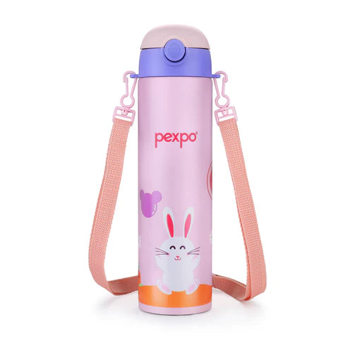 Pexpo Pixy Art Stainless Steel Bottle | Tri-Ply Vacuum Insulated Hot & Cold Flask | For Kids