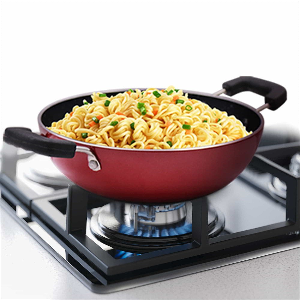 Milton Granito Induction Kadhai with Glass Lid