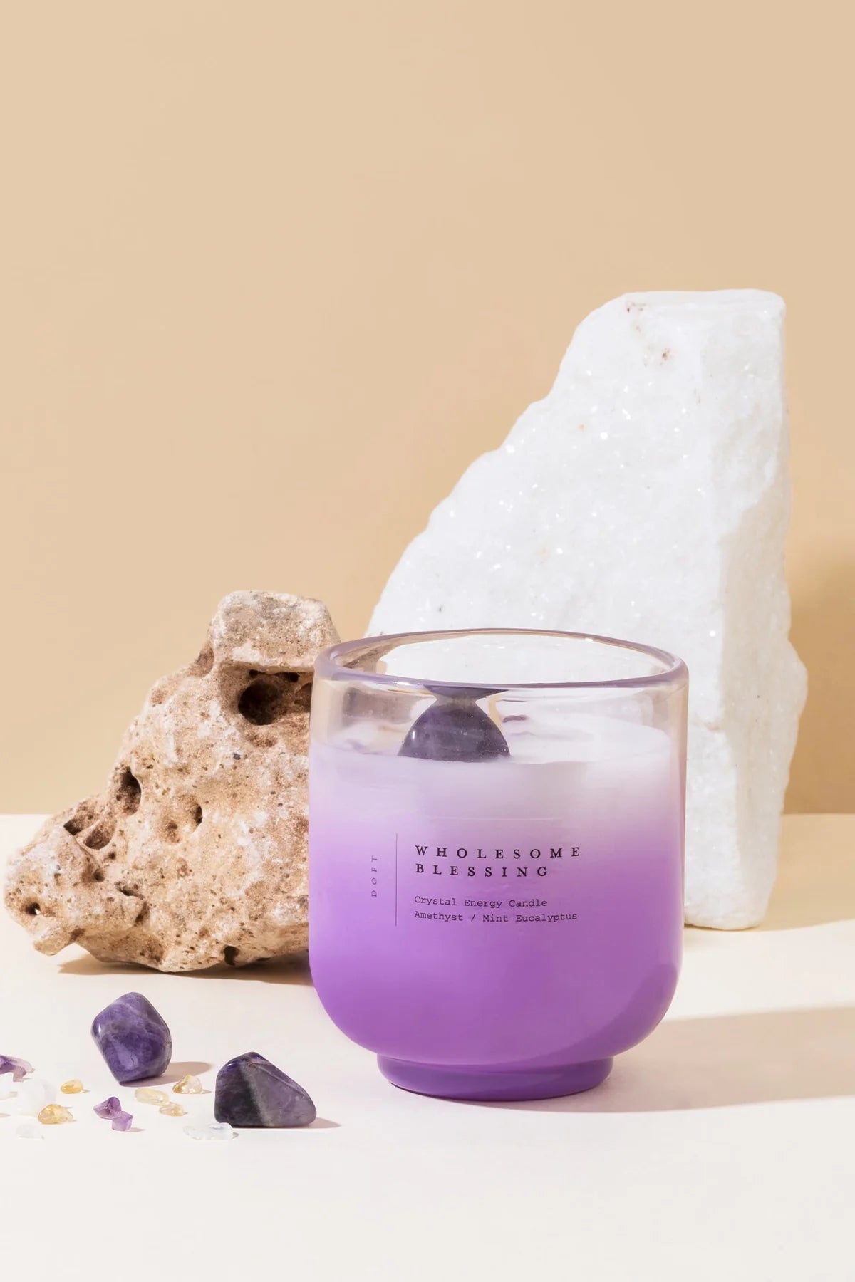 Doft Wholesome Blessing Candle - Crystal Energy | Amethyst
