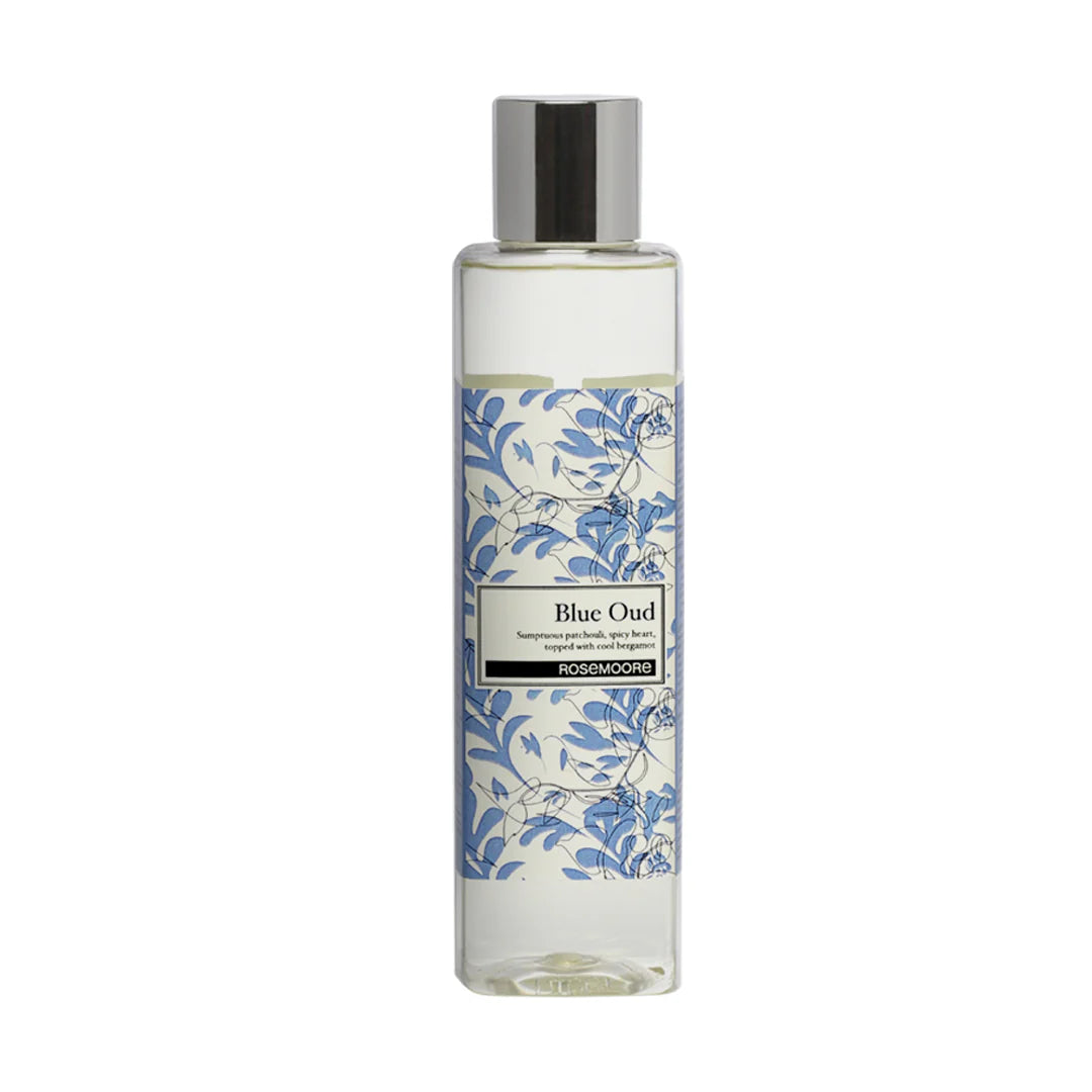 Rosemoore Blue Oud Scented Reed Diffuser & Refill Oil Combo