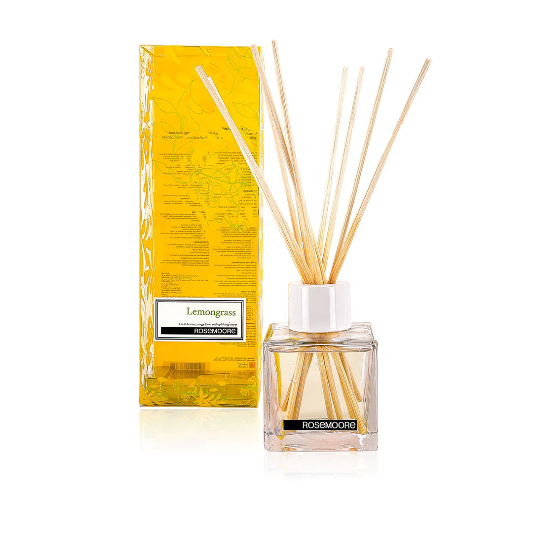 Rosemoore Lemongrass Scented Reed Diffuser & Refill Oil Combo