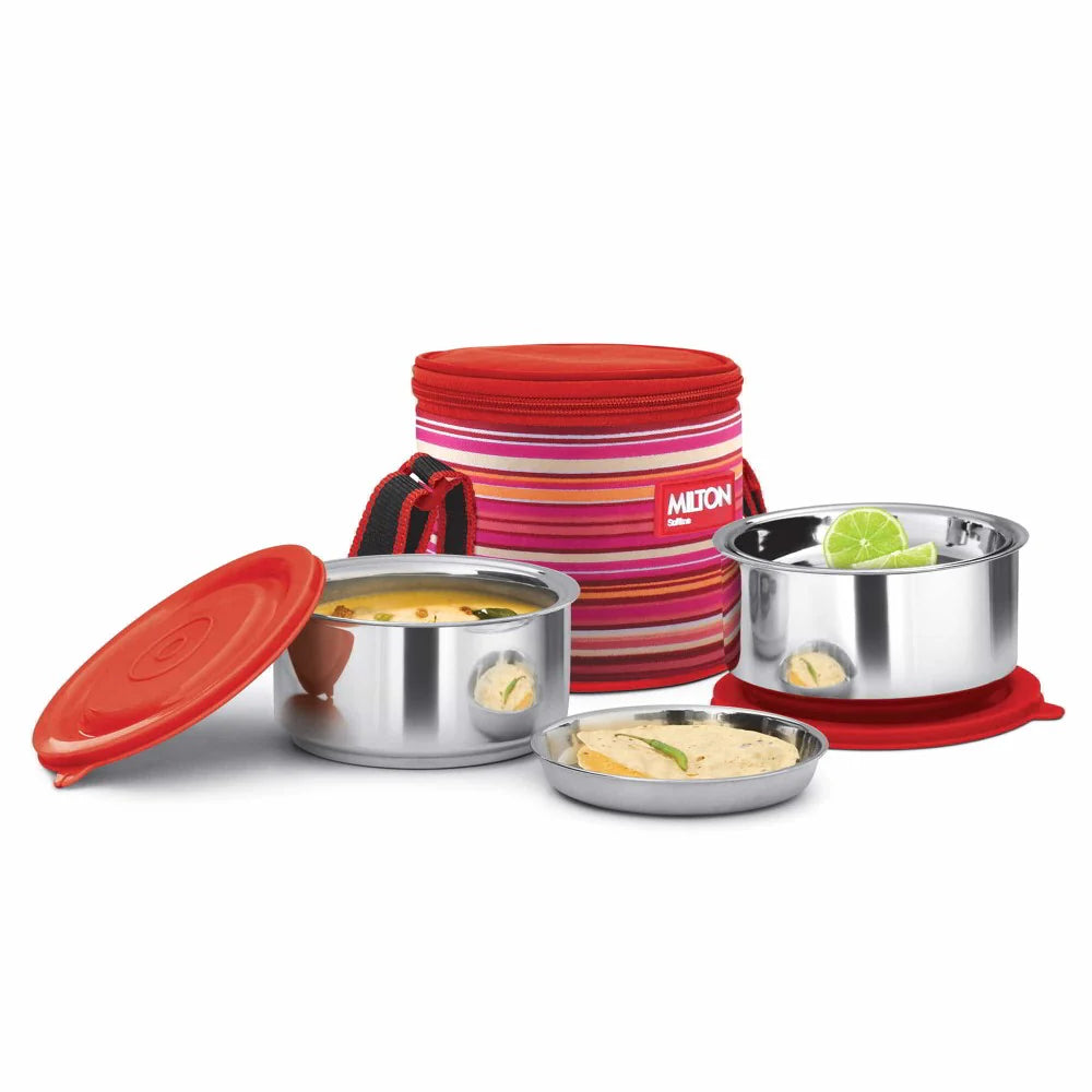 Milton Ribbon Lunch Box  2pcs set