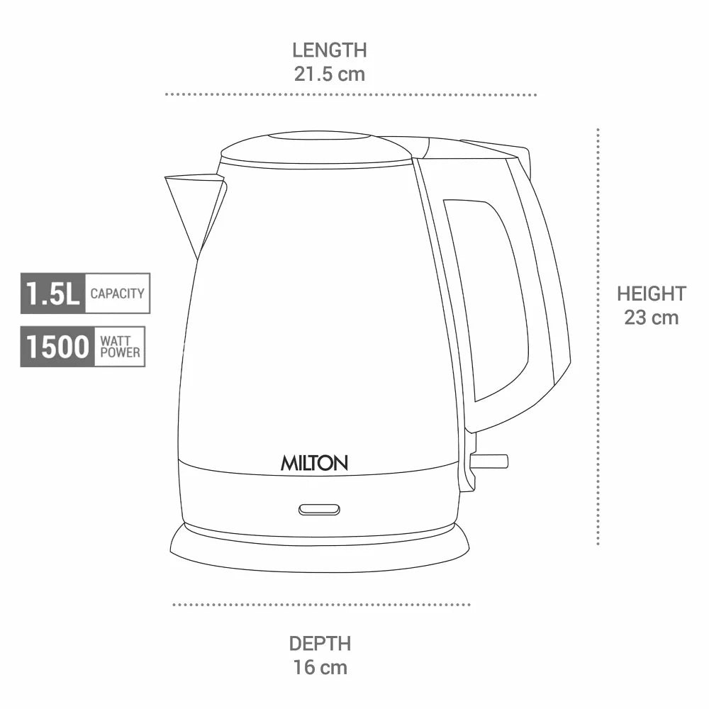 Milton Riga Electric Kettle 1.5L